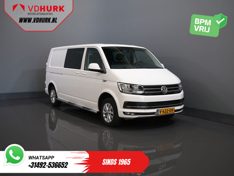 Volkswagen Transporter T6 2.0 TDI 150 pk DSG Aut. L2 Highline E6 DC Dubbel Cabine BPM VRIJ! Carplay/ Alarm/ Leder/ Cruise/ PDC/ Sidebars/ Trekhaak/ LMV - Furgoncino, Furgone doppia cabina: foto 1 Volkswagen Transporter T6 2.0 TDI 150 pk DSG Aut. L2 Highline E6 DC Dubbel Cabine BPM VRIJ! Carplay/ Alarm/ Leder/ Cruise/ PDC/ Sidebars/ Trekhaak/ LMV - Furgoncino, Furgone doppia cabina: foto 1