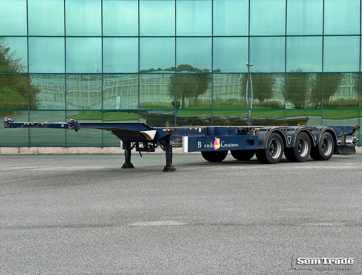 Burg BPO 15-27 Ccxhx BPW Axles Disc Brakes 40 FT. Chassis Lift Axle NEW APK - TUV - Semirimorchio portacontainer/ Caisse interchangeable: foto 1 Burg BPO 15-27 Ccxhx BPW Axles Disc Brakes 40 FT. Chassis Lift Axle NEW APK - TUV - Semirimorchio portacontainer/ Caisse interchangeable: foto 1
