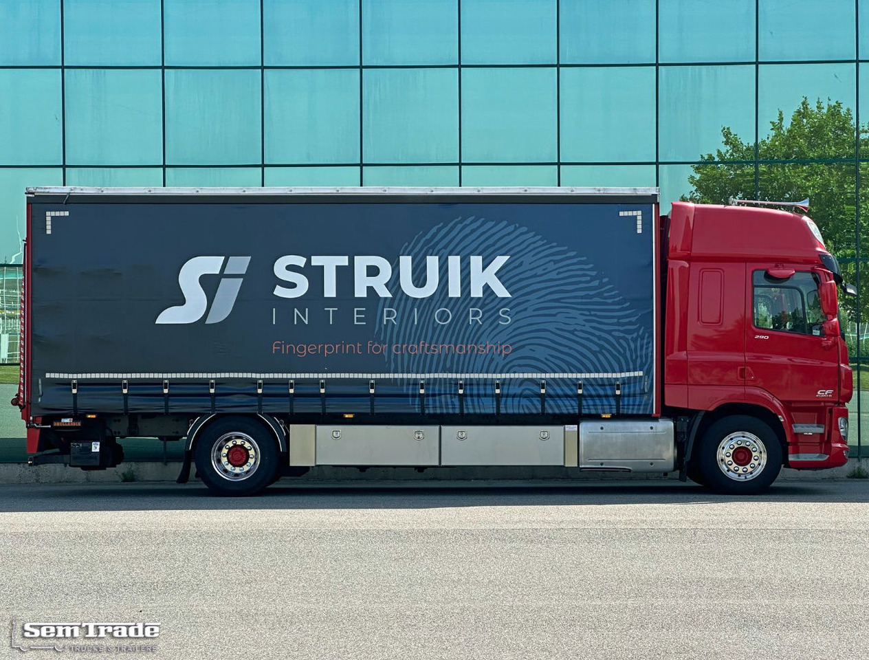 Autocarro furgonato DAF CF 290 FA Space CAB Hardhouten Vloer 2500 KG Klep Nieuw Staat: foto 6