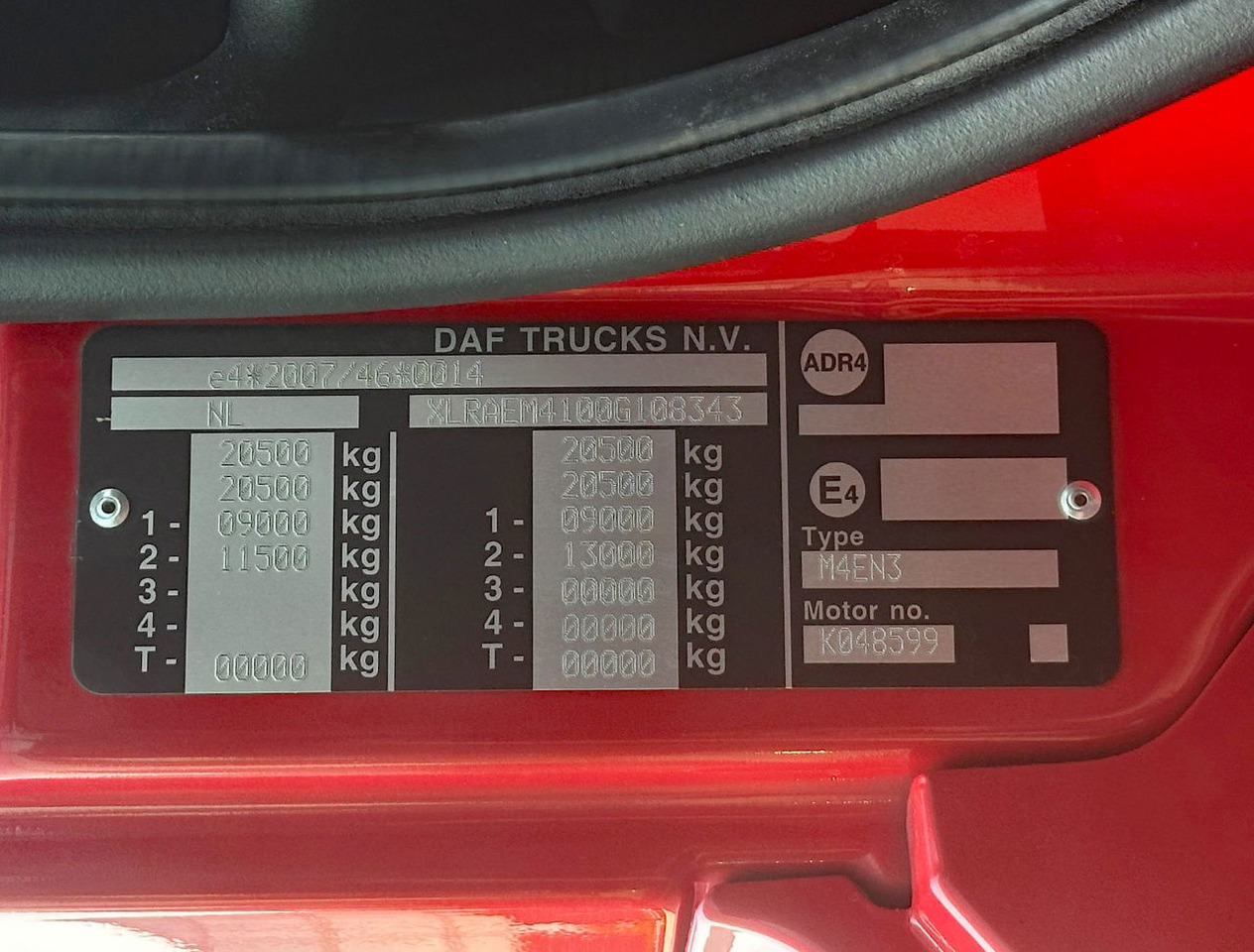 Autocarro furgonato DAF CF 290 FA Space CAB Hardhouten Vloer 2500 KG Klep Nieuw Staat: foto 27