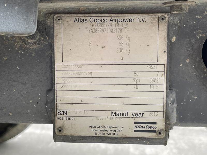 Atlas-Copco XAS 37 KD - Compressore d'aria: foto 5 Atlas-Copco XAS 37 KD - Compressore d'aria: foto 5
