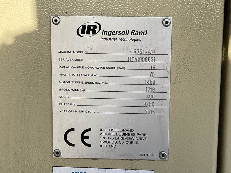 Ingersoll Rand R 75I - A14 - Compressore d'aria: foto 3 Ingersoll Rand R 75I - A14 - Compressore d'aria: foto 3