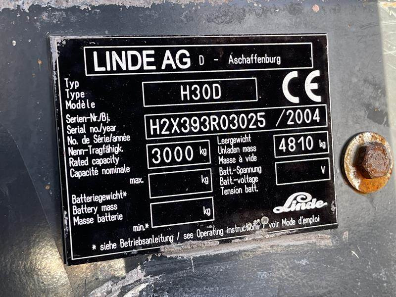 Linde H 30 D - Carrello elevatore diesel: foto 5 Linde H 30 D - Carrello elevatore diesel: foto 5