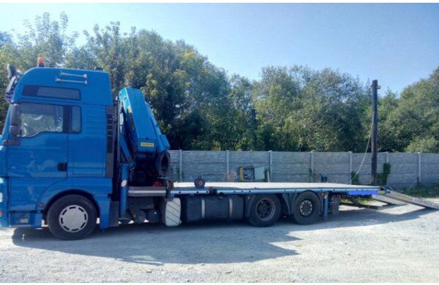 MAN 6x2 TGA 480 BDF +1m +16m crane - Autocarro con pianale/ Cassone fisso, Camion con gru: foto 1 MAN 6x2 TGA 480 BDF +1m +16m crane - Autocarro con pianale/ Cassone fisso, Camion con gru: foto 1