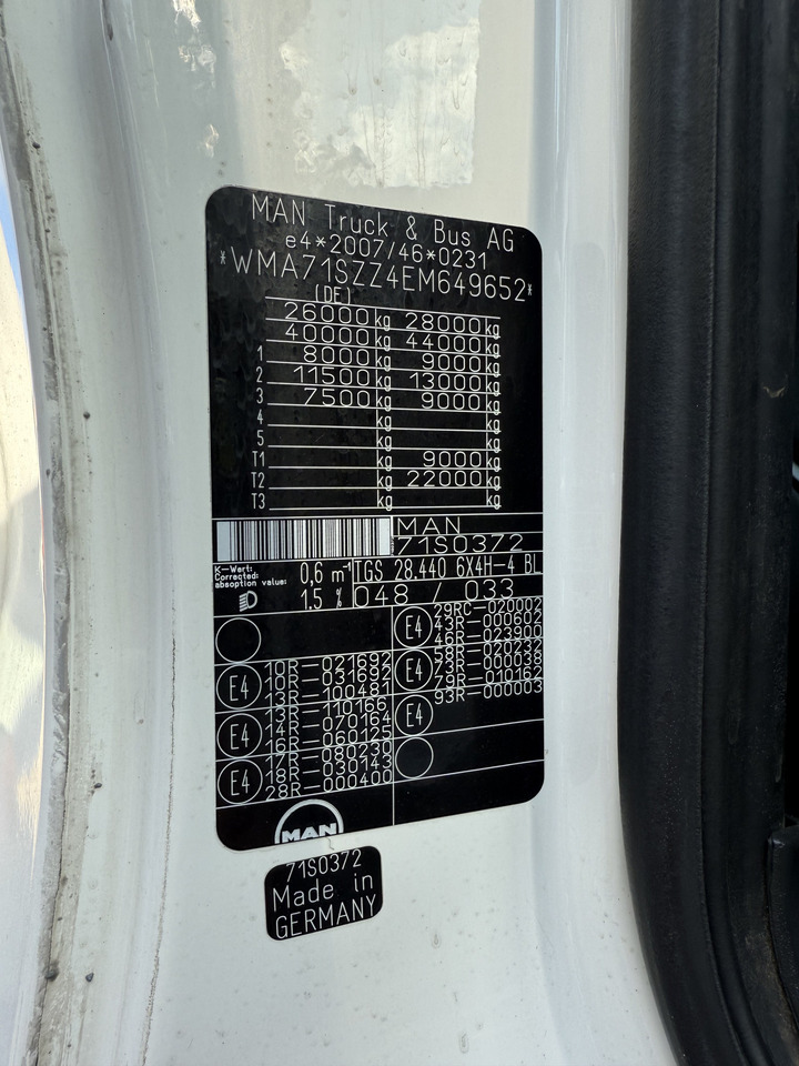 MAN TGS 28.440 6X4H-4 Atlas 290 bis 24 Meter - Autocarro con pianale/ Cassone fisso, Camion con gru: foto 5 MAN TGS 28.440 6X4H-4 Atlas 290 bis 24 Meter - Autocarro con pianale/ Cassone fisso, Camion con gru: foto 5