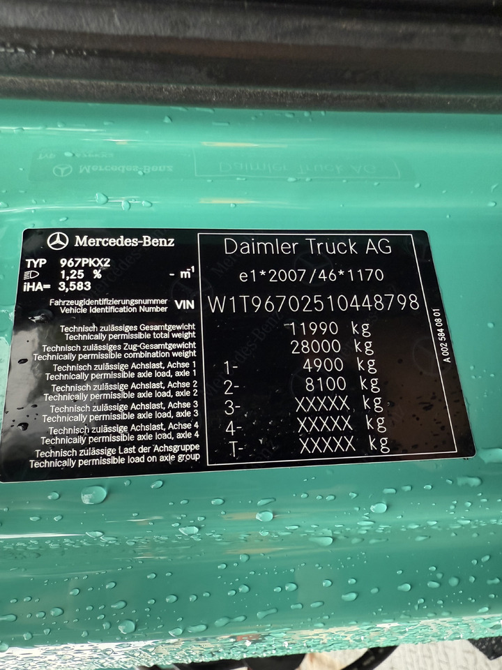 Mercedes-Benz Atego 1227 Kran MKG 96 - Autocarro con pianale/ Cassone fisso, Camion con gru: foto 5 Mercedes-Benz Atego 1227 Kran MKG 96 - Autocarro con pianale/ Cassone fisso, Camion con gru: foto 5
