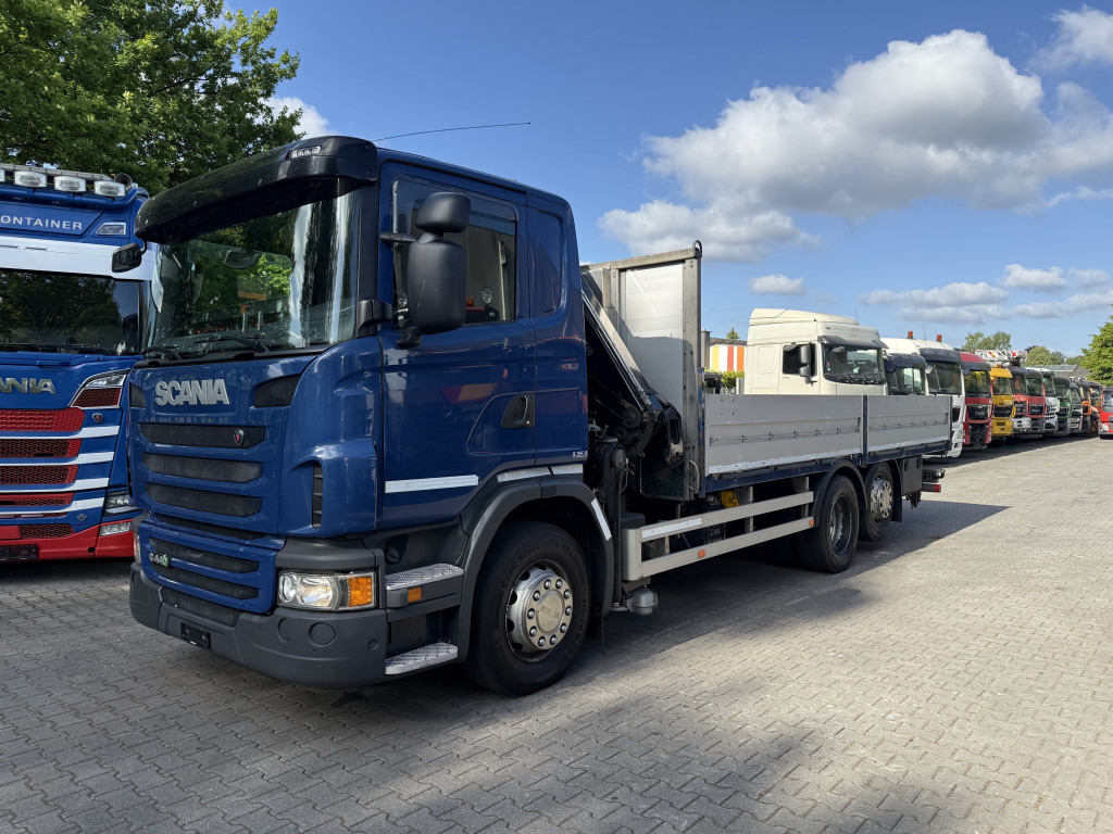 Scania G440 6X2*4 HIAB 166 bis 16.50 Meter - Autocarro con pianale/ Cassone fisso, Camion con gru: foto 1 Scania G440 6X2*4 HIAB 166 bis 16.50 Meter - Autocarro con pianale/ Cassone fisso, Camion con gru: foto 1