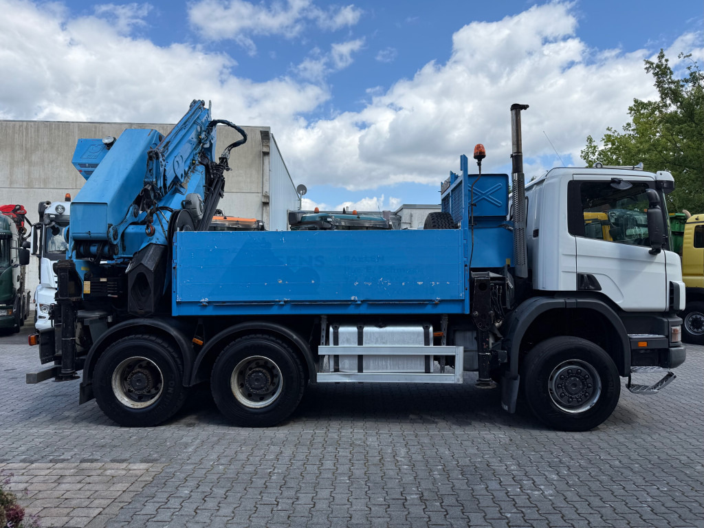 Autocarro con pianale/ Cassone fisso, Camion con gru Scania P124 360 6X6 Palfinger 48000 bis 32 Meter: foto 12