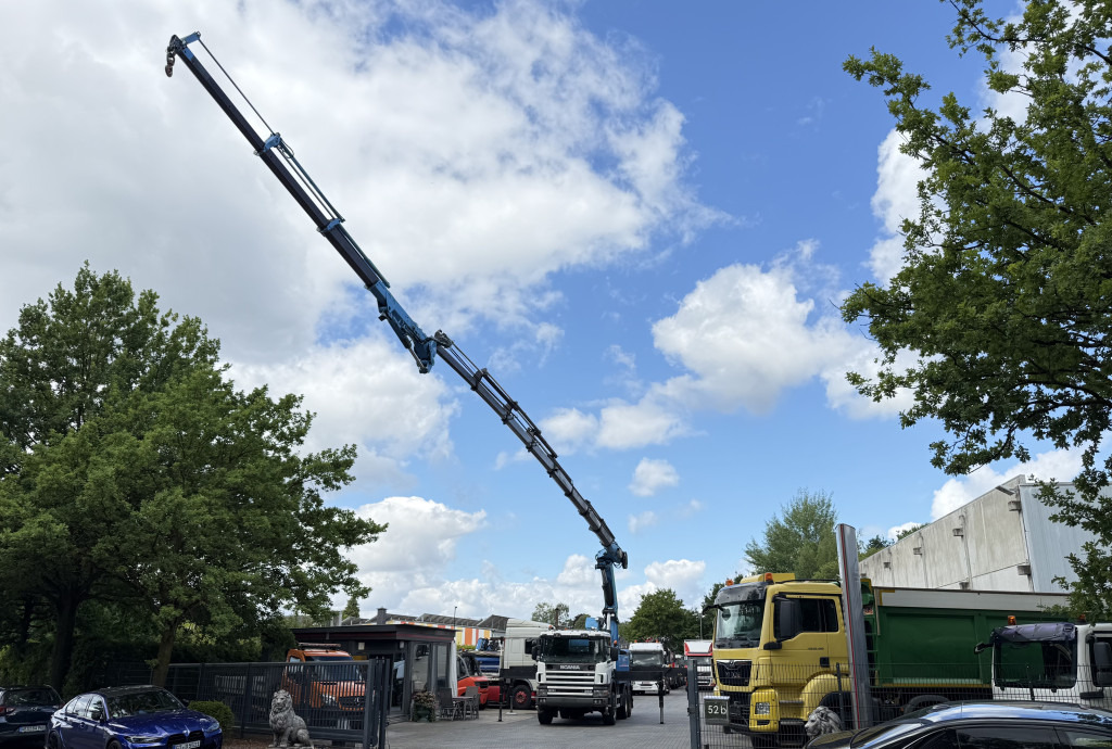 Autocarro con pianale/ Cassone fisso, Camion con gru Scania P124 360 6X6 Palfinger 48000 bis 32 Meter: foto 8