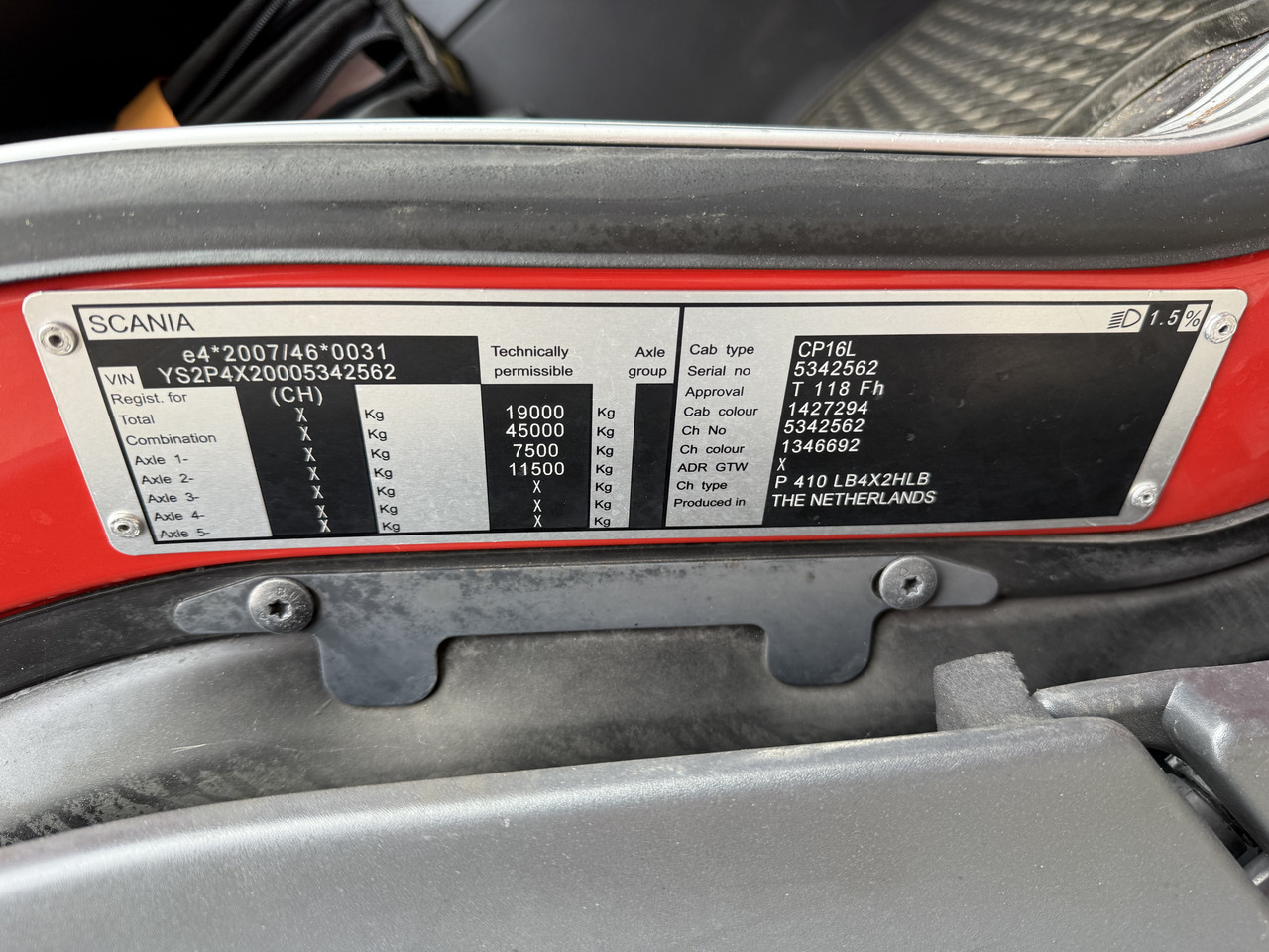 Camion con gru Scania P410 4X2 Palfinger PK 13001: foto 7 Camion con gru Scania P410 4X2 Palfinger PK 13001: foto 7