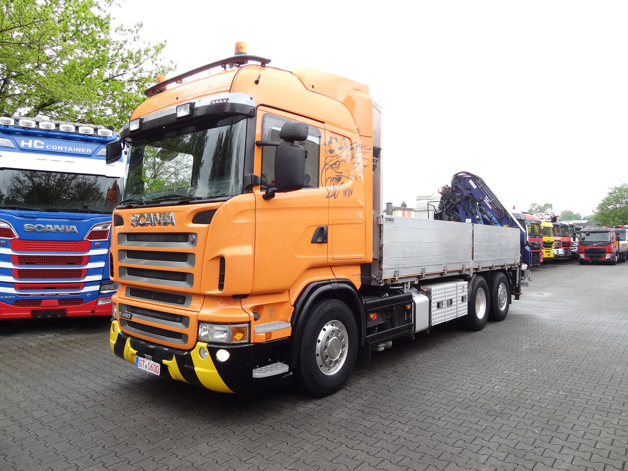 Scania R480 6X2*4 Kran Atlas 240 bis 20 Meter - Autocarro con pianale/ Cassone fisso, Camion con gru: foto 1 Scania R480 6X2*4 Kran Atlas 240 bis 20 Meter - Autocarro con pianale/ Cassone fisso, Camion con gru: foto 1
