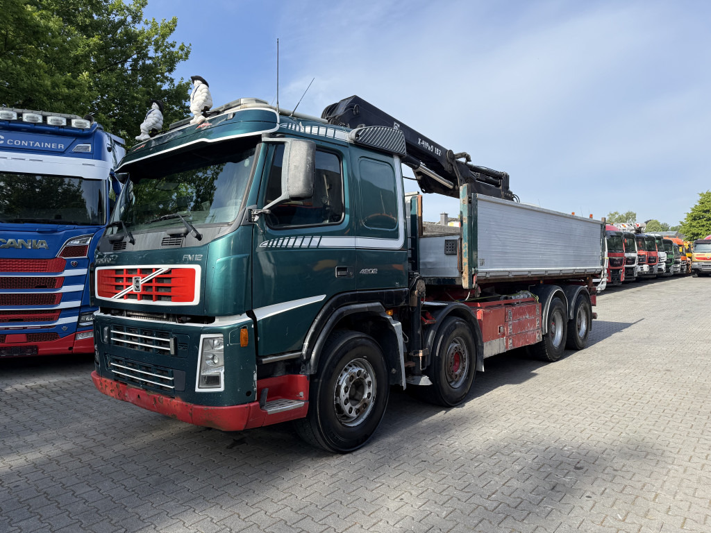 Volvo FM12 420 8X4 Kipper Kran Hiab 192-4 - Camion con gru, Autocarro ribaltabile: foto 1 Volvo FM12 420 8X4 Kipper Kran Hiab 192-4 - Camion con gru, Autocarro ribaltabile: foto 1