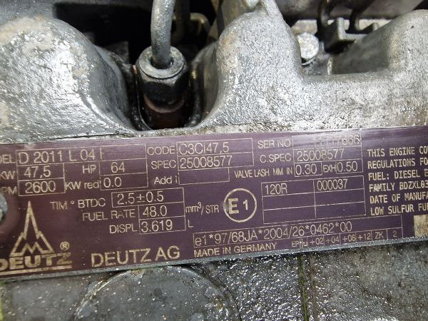 Deutz D2011 L04 Engine (Plant) - Motore per Macchina da cantiere: foto 3 Deutz D2011 L04 Engine (Plant) - Motore per Macchina da cantiere: foto 3