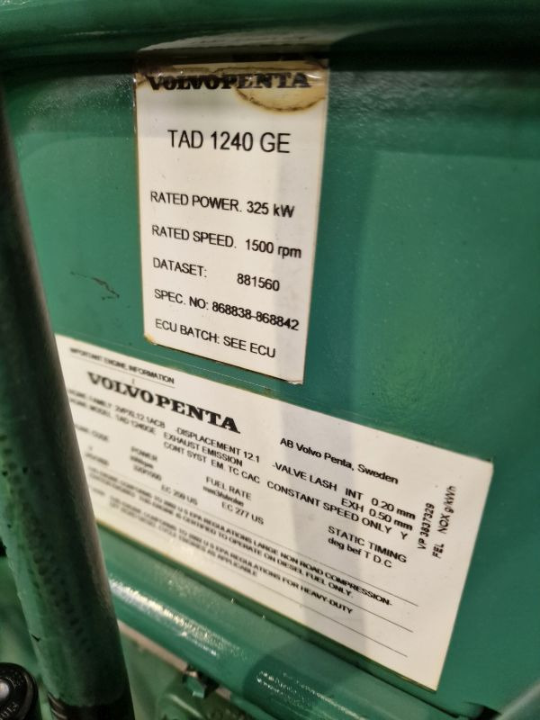 Volvo TAD1240GE Engine (Industrial) - Motore per Macchinario industriale: foto 2 Volvo TAD1240GE Engine (Industrial) - Motore per Macchinario industriale: foto 2