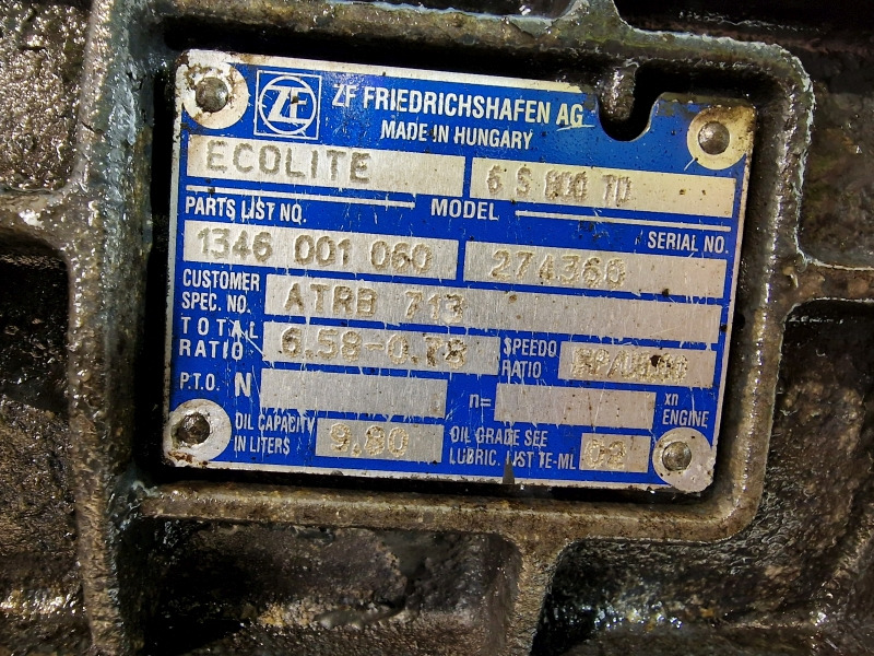 Cambio ZF Ecolite 6S800TO Daf Spec Gearbox: foto 9