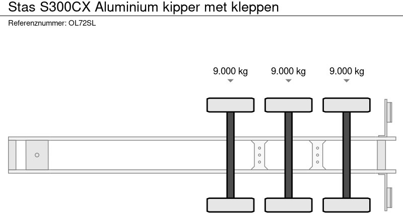 Stas S300CX Aluminium kipper met kleppen - Semirimorchio ribaltabile: foto 5 Stas S300CX Aluminium kipper met kleppen - Semirimorchio ribaltabile: foto 5