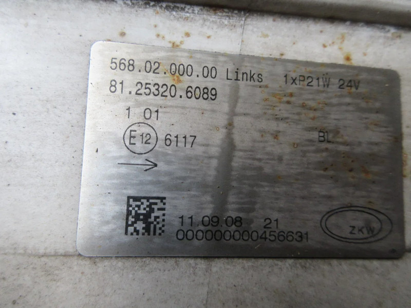 DAF 81.25320-6089 MISTLAMP MAN TGA EURO 6 LINKS - Fendinebbia per Camion: foto 5 DAF 81.25320-6089 MISTLAMP MAN TGA EURO 6 LINKS - Fendinebbia per Camion: foto 5