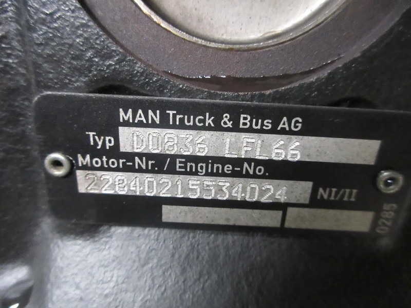 MAN 51.01100-6266 // 51.03100-6273 // D0836LFL66 MAN 18.250 TGM EURO 6 - Motore per Camion: foto 5 MAN 51.01100-6266 // 51.03100-6273 // D0836LFL66 MAN 18.250 TGM EURO 6 - Motore per Camion: foto 5