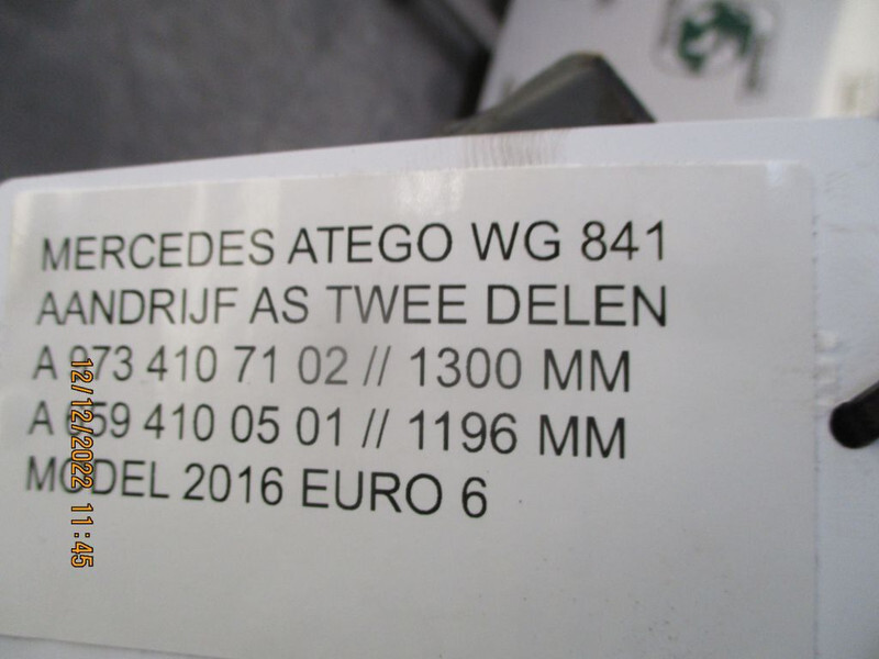Mercedes-Benz A 973 410 71 02 // 659 410 05 01 1300MM//1196MM ATEGO EURO 6 - Semiasse per Camion: foto 5 Mercedes-Benz A 973 410 71 02 // 659 410 05 01 1300MM//1196MM ATEGO EURO 6 - Semiasse per Camion: foto 5