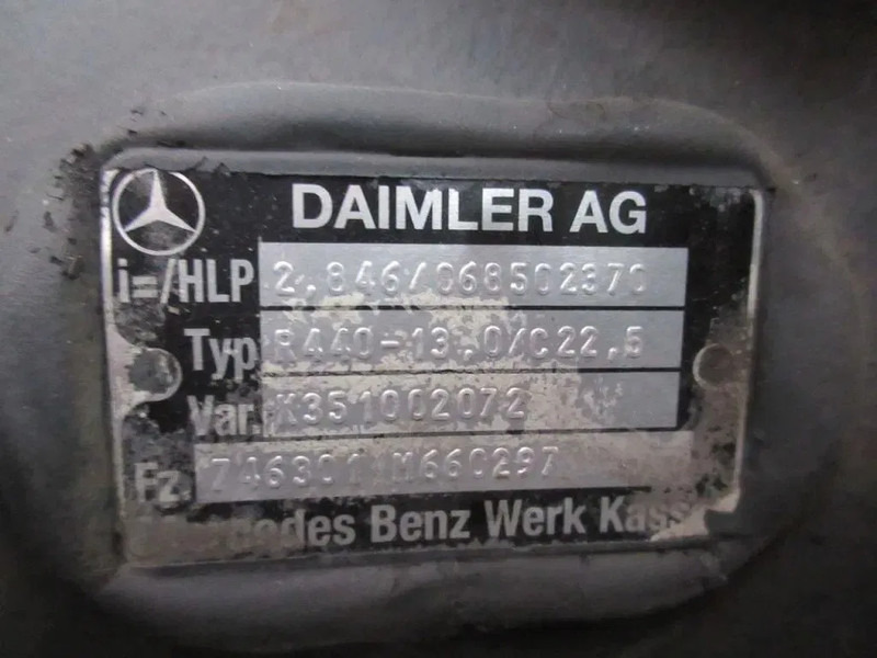 Mercedes-Benz R440-13,0/C22,5 TYPE 746301 RATIO 2,846 MERCEDES 1836 MP4 EURO 6 - Differenziale per Camion: foto 5 Mercedes-Benz R440-13,0/C22,5 TYPE 746301 RATIO 2,846 MERCEDES 1836 MP4 EURO 6 - Differenziale per Camion: foto 5