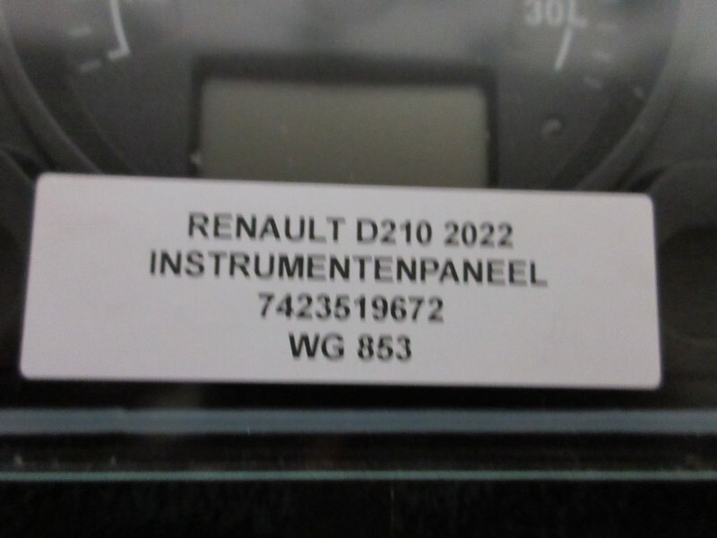 Renault 7423519672 INSTRUMENTENPANEEL RENAULT D210 EURO 6 2022 - Cruscotto per Camion: foto 3 Renault 7423519672 INSTRUMENTENPANEEL RENAULT D210 EURO 6 2022 - Cruscotto per Camion: foto 3