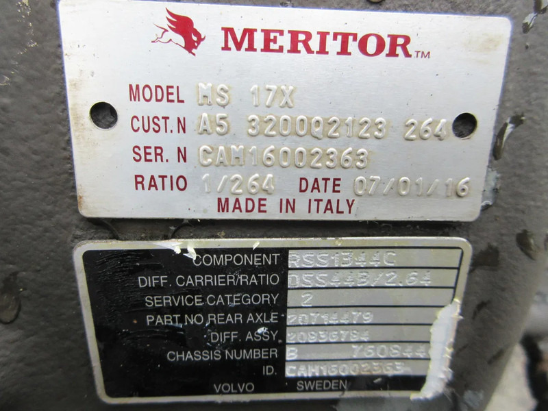 Asse posteriore per Camion Volvo 20714479/20836784/RSS1344C RATIO 1/264 VOLVO FH EURO 6: foto 6