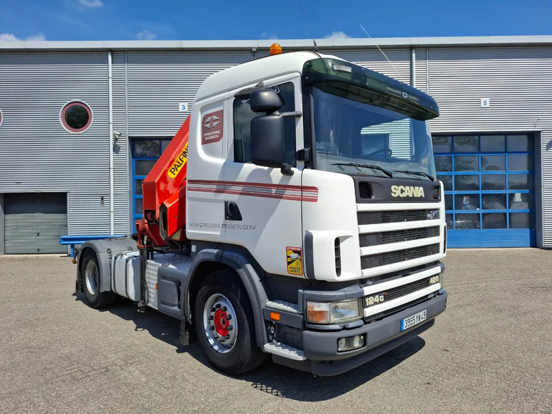 Scania 124G-420 / RETARDER / PALFINGER PK32080 / DOUBLE TANK / AIRCO / GOOD CONDITION / MANUAL / EURO-3 / 2004 - Camion con gru: foto 4 Scania 124G-420 / RETARDER / PALFINGER PK32080 / DOUBLE TANK / AIRCO / GOOD CONDITION / MANUAL / EURO-3 / 2004 - Camion con gru: foto 4