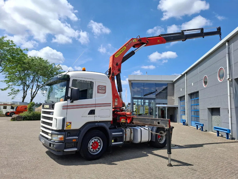 Scania 124G-420 / RETARDER / PALFINGER PK32080 / DOUBLE TANK / AIRCO / GOOD CONDITION / MANUAL / EURO-3 / 2004 - Camion con gru: foto 2 Scania 124G-420 / RETARDER / PALFINGER PK32080 / DOUBLE TANK / AIRCO / GOOD CONDITION / MANUAL / EURO-3 / 2004 - Camion con gru: foto 2
