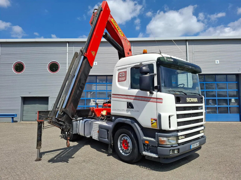 Scania 124G-420 / RETARDER / PALFINGER PK32080 / DOUBLE TANK / AIRCO / GOOD CONDITION / MANUAL / EURO-3 / 2004 - Camion con gru: foto 3 Scania 124G-420 / RETARDER / PALFINGER PK32080 / DOUBLE TANK / AIRCO / GOOD CONDITION / MANUAL / EURO-3 / 2004 - Camion con gru: foto 3