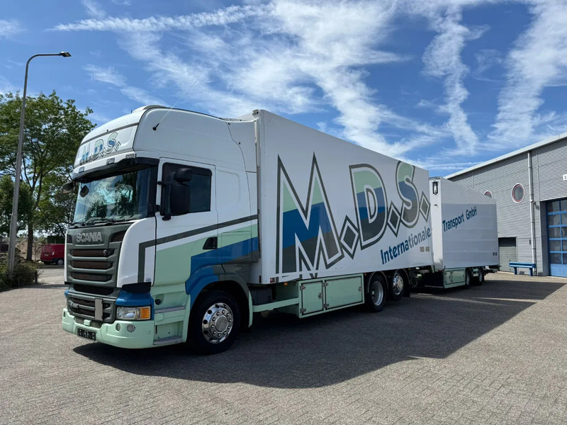Scania R450 / RETARDER / ISOLATED GERMAN FLOWER COMBI / THROUGH-LOADING SYSTEM / 2XPLATFORM / LIFT+LENKACHSE / LWDS / EURO-6 / 2014 - Autocarro frigorifero: foto 1 Scania R450 / RETARDER / ISOLATED GERMAN FLOWER COMBI / THROUGH-LOADING SYSTEM / 2XPLATFORM / LIFT+LENKACHSE / LWDS / EURO-6 / 2014 - Autocarro frigorifero: foto 1