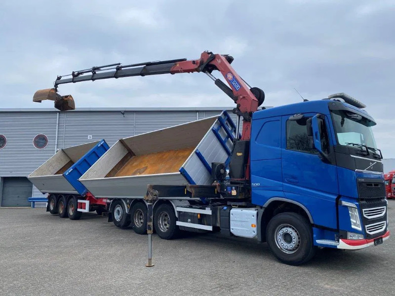 Volvo FH4-500 / HMF 3220K-RC / REMOTE / ROTATOR / 3SIDE TIPPER / DYNAMIC STEERING / ONLY:302623 KM / AUTOMATIC / EURO-6 / 2017 - Camion con gru: foto 4 Volvo FH4-500 / HMF 3220K-RC / REMOTE / ROTATOR / 3SIDE TIPPER / DYNAMIC STEERING / ONLY:302623 KM / AUTOMATIC / EURO-6 / 2017 - Camion con gru: foto 4