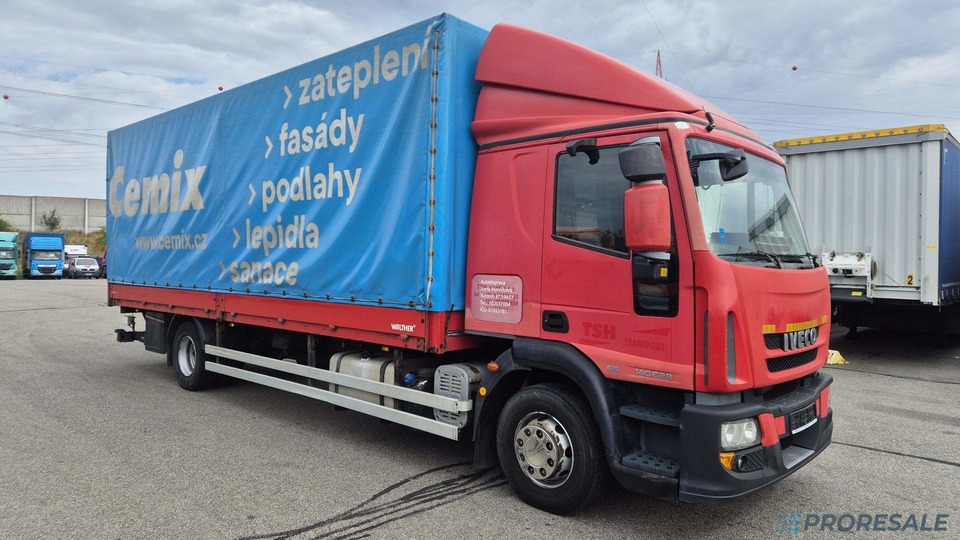 IVECO EUROCARGO ML 140E28 EURO 5 - valník s plachtou + hydraulické čelo 1,5 t - Camion centinato: foto 1 IVECO EUROCARGO ML 140E28 EURO 5 - valník s plachtou + hydraulické čelo 1,5 t - Camion centinato: foto 1