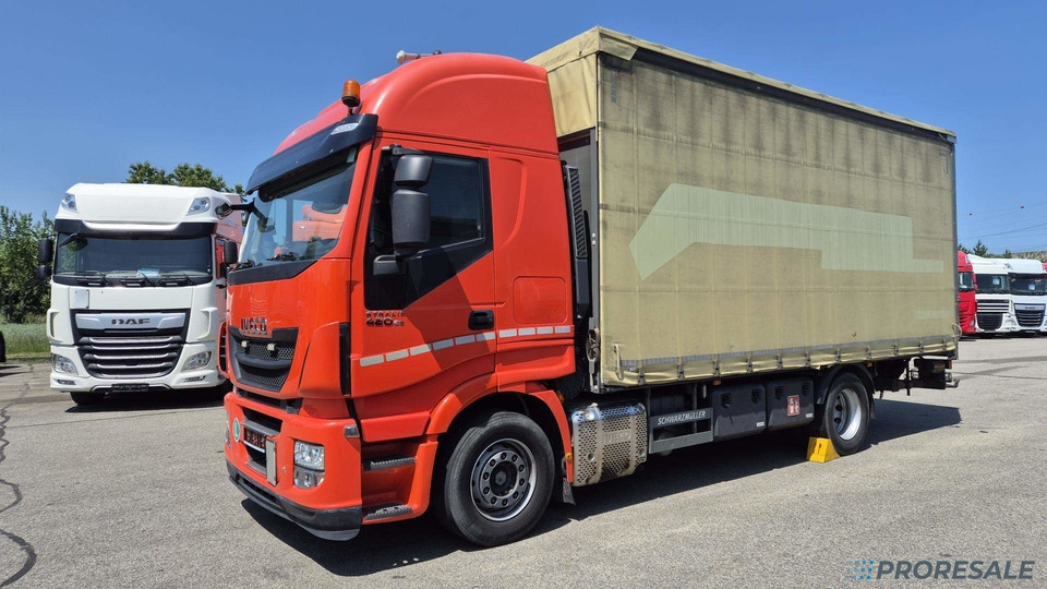 IVECO STRALIS AS 190S42 EURO 6 - valník s plachtou + hydraulické čelo - Camion centinato: foto 2 IVECO STRALIS AS 190S42 EURO 6 - valník s plachtou + hydraulické čelo - Camion centinato: foto 2