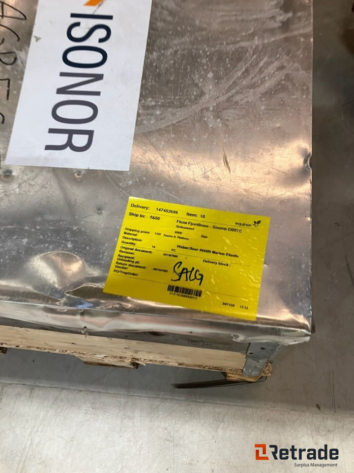 16 sekker Weber. floor 4660N Marine Elastic - Attrezzo/ Attrezzature: foto 2 16 sekker Weber. floor 4660N Marine Elastic - Attrezzo/ Attrezzature: foto 2