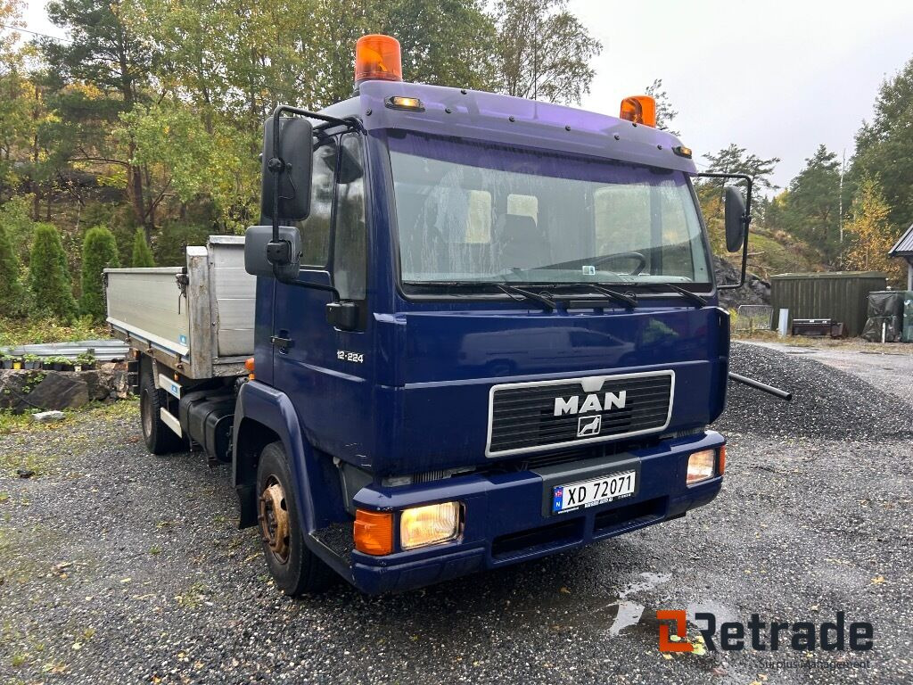 2000 Tippbil med kran og plan MAN 12.224LC. EU-Godkjent - Autocarro ribaltabile, Camion con gru: foto 3 2000 Tippbil med kran og plan MAN 12.224LC. EU-Godkjent - Autocarro ribaltabile, Camion con gru: foto 3
