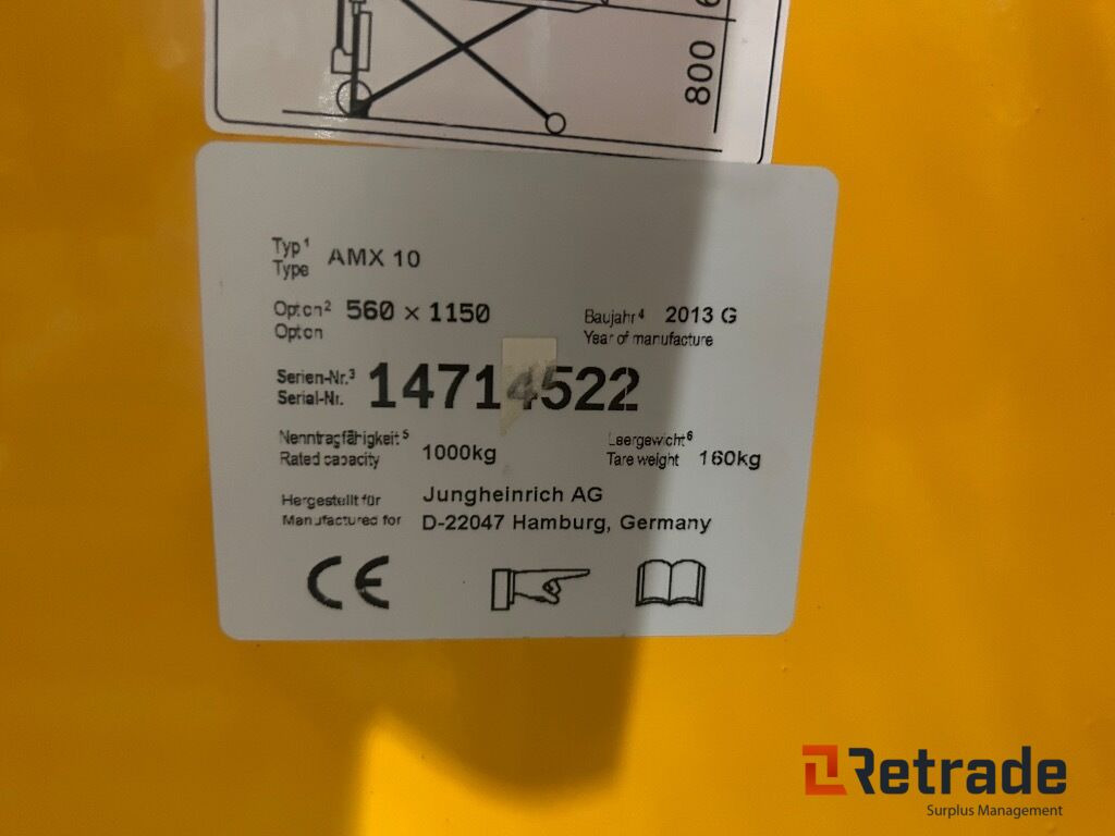 Transpallet Jekke tralle fra Jungheinrich AX 10: foto 6 Transpallet Jekke tralle fra Jungheinrich AX 10: foto 6