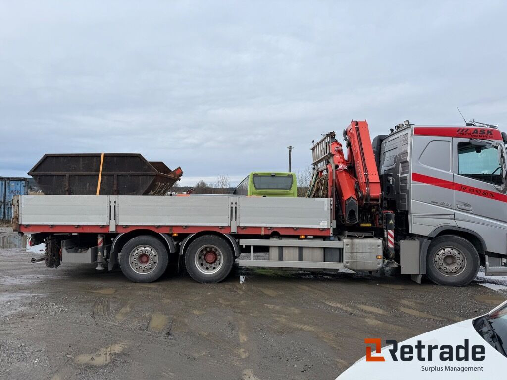 Kranbil Volvo FH500 6x2 - Autocarro con pianale/ Cassone fisso, Camion con gru: foto 5 Kranbil Volvo FH500 6x2 - Autocarro con pianale/ Cassone fisso, Camion con gru: foto 5