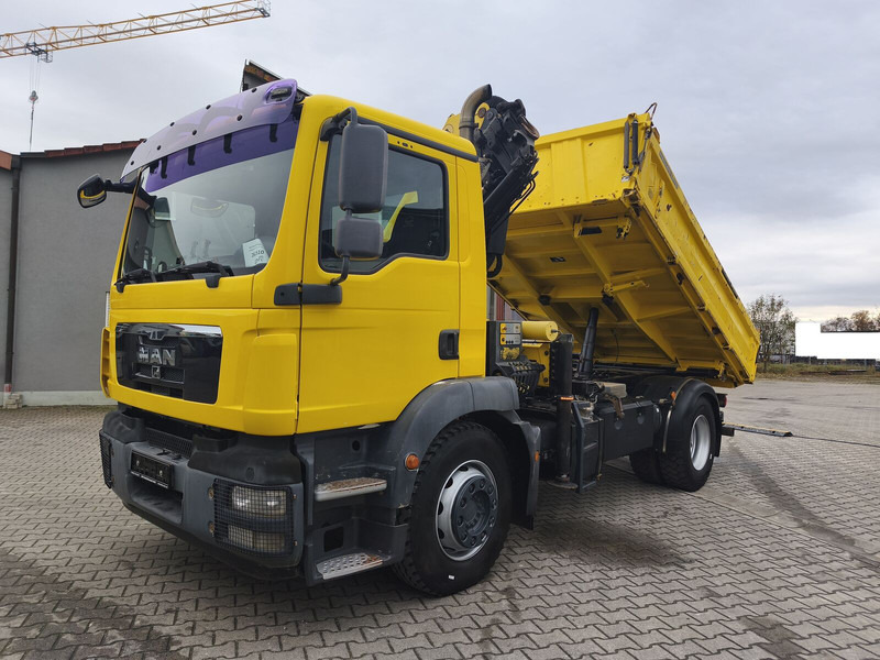 MAN TGM 18.290 4x2 BB Meiller Palfinger PK 14002EH D 14,5 m - Autocarro ribaltabile, Camion con gru: foto 1 MAN TGM 18.290 4x2 BB Meiller Palfinger PK 14002EH D 14,5 m - Autocarro ribaltabile, Camion con gru: foto 1