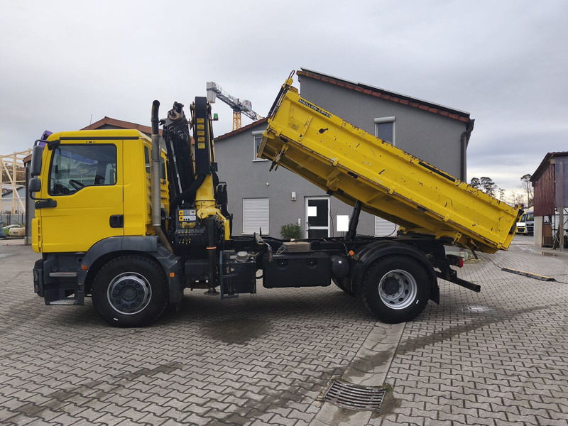 Autocarro ribaltabile, Camion con gru MAN TGM 18.290 4x2 BB Meiller Palfinger PK 14002EH D 14,5 m: foto 9