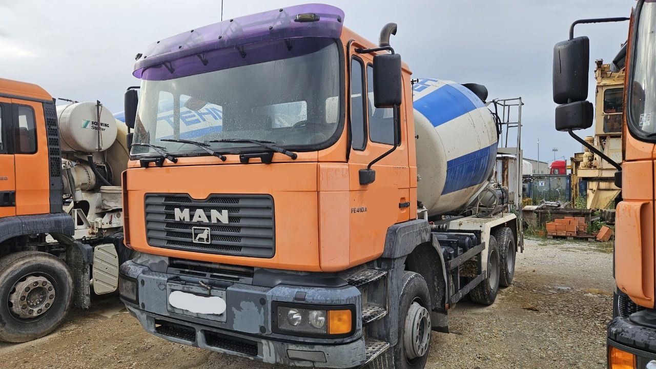 MAN FE 410A 8x4 mixer - 7m3 - euro 3 - Autobetoniera: foto 1 MAN FE 410A 8x4 mixer - 7m3 - euro 3 - Autobetoniera: foto 1