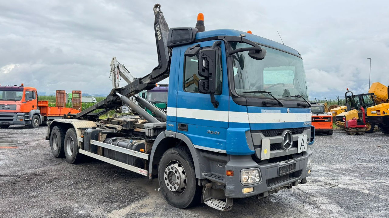 Autocarro portacontainer/ Caisse interchangeable Mercedes-Benz Actros 2641 6x4 hiab abroll tipper - spring: foto 11