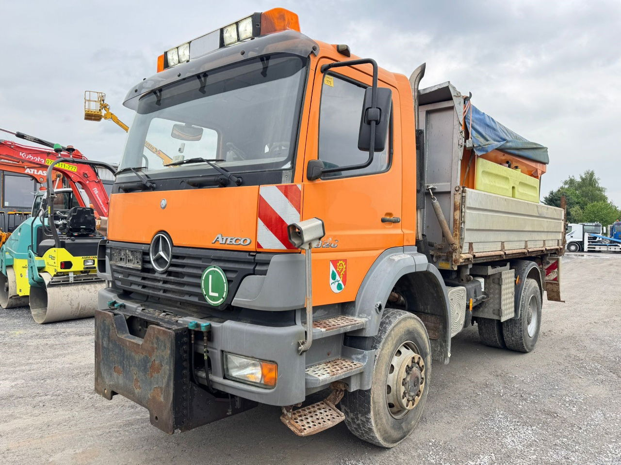 Mercedes-Benz Atego 1828 AK 4X4 meiller tipper - snow plow - salt spreader - Autocarro ribaltabile: foto 1 Mercedes-Benz Atego 1828 AK 4X4 meiller tipper - snow plow - salt spreader - Autocarro ribaltabile: foto 1
