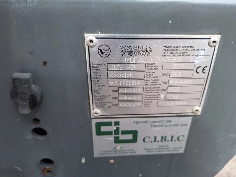 Miniescavatore WACKER NEUSON 50Z3-RD: foto 15