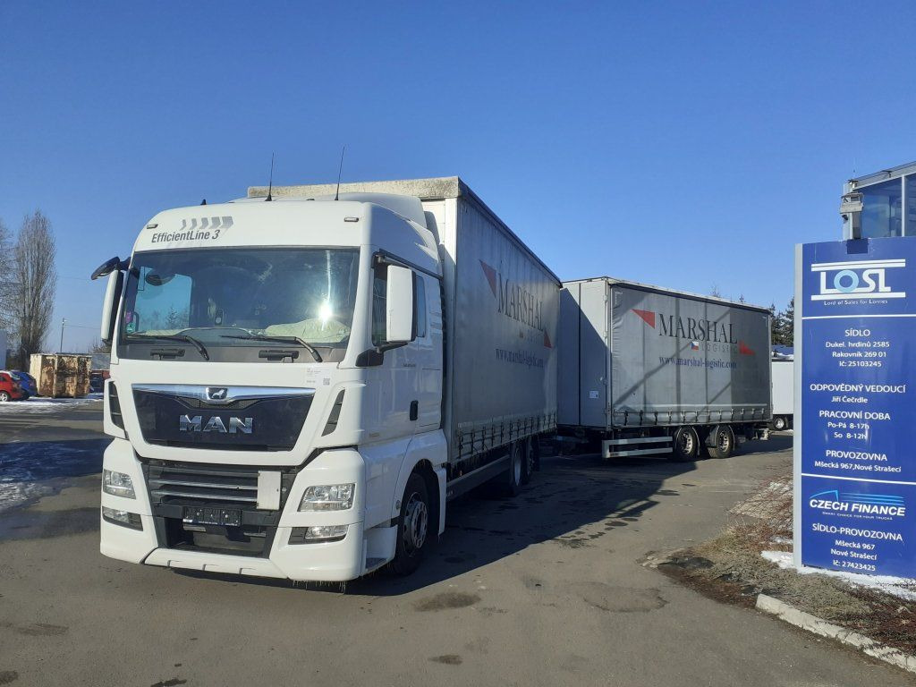 MAN TGX24.510 EURO 6 6x2 + Wecon - Camion centinato: foto 1 MAN TGX24.510 EURO 6 6x2 + Wecon - Camion centinato: foto 1