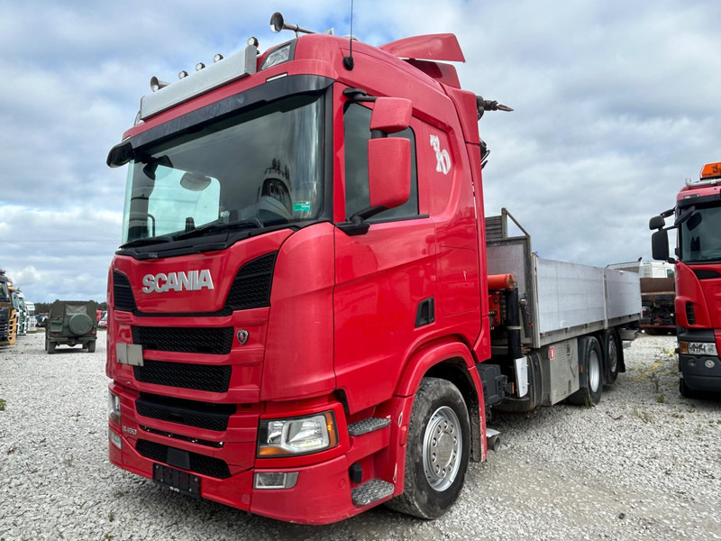 Scania R 450 | Palfinger PK 26002 | TULOSSA - Autocarro con pianale/ Cassone fisso, Camion con gru: foto 1 Scania R 450 | Palfinger PK 26002 | TULOSSA - Autocarro con pianale/ Cassone fisso, Camion con gru: foto 1