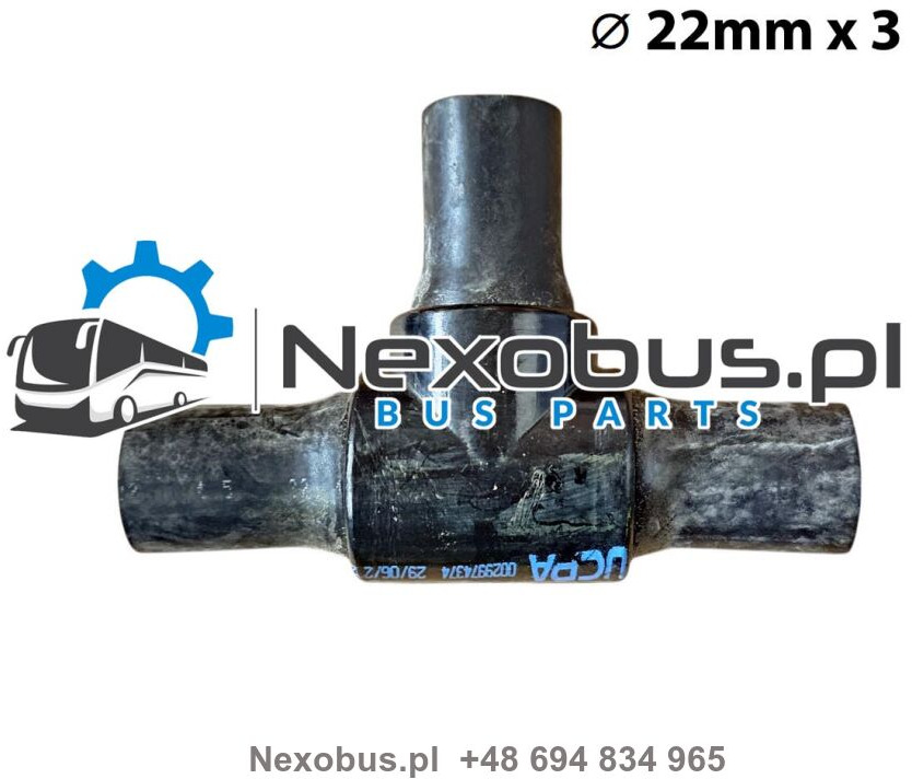 Trójnik układu ogrzewania 3x fi22mm Setra 5.. Mercedes Tourismo Euro 6 - Riscaldamento/ Ventilazione per Autobus: foto 1 Trójnik układu ogrzewania 3x fi22mm Setra 5.. Mercedes Tourismo Euro 6 - Riscaldamento/ Ventilazione per Autobus: foto 1