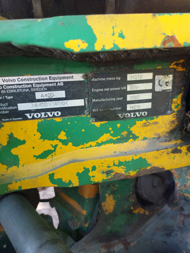 2007 Volvo A40D - Dumper articolato: foto 5 2007 Volvo A40D - Dumper articolato: foto 5