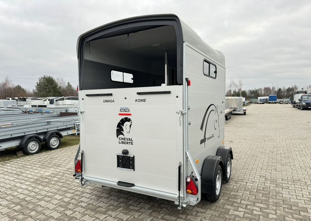 Trailer trasporto cavalli nuovo Cheval Liberte Touring Country XL przyczepa na dwa konie | duża siodlarnia | drzwi boczne | rampa przednia | 387×179 cm | ALUMINIOWA | Debon | dostawa | mocna i solidna |: foto 8