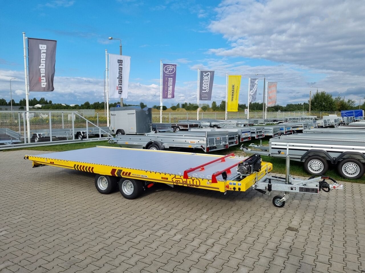 Rimorchio trasporto automezzi nuovo TA-NO FORMULA 30.50 PREMIUM 5 x 2,1 m electric winch and electric lift: foto 1