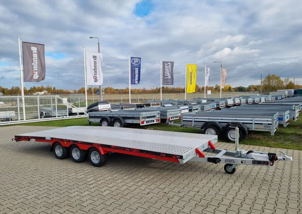 TA-NO Scorpio 55 PREMIUM laweta 3 osiowa 5.5m 3500kg DMC najazdy niski załadunek - Rimorchio trasporto automezzi: foto 1 TA-NO Scorpio 55 PREMIUM laweta 3 osiowa 5.5m 3500kg DMC najazdy niski załadunek - Rimorchio trasporto automezzi: foto 1